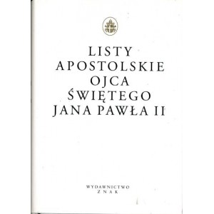 Listy apostolskie Ojca Świętego Jana Pawła II