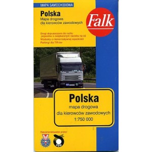 Polska. Mapa drogowa dla kierowców zawodowych